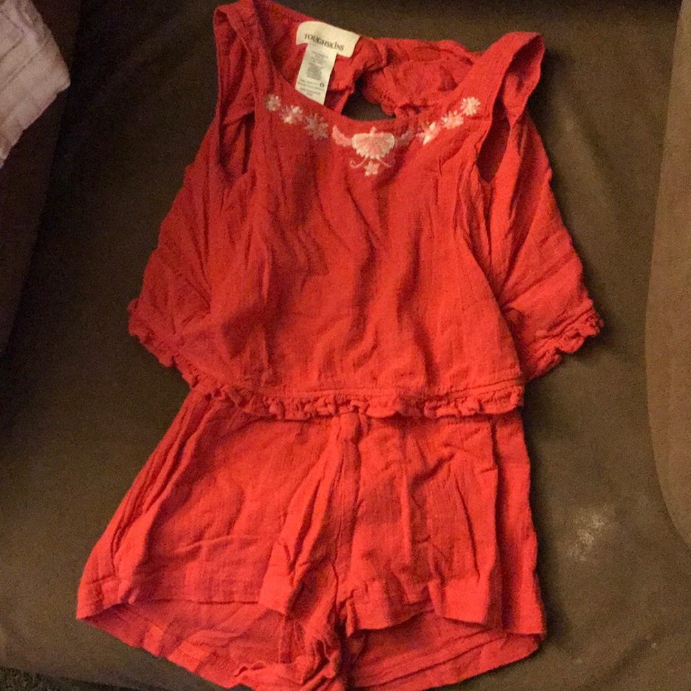 Orange jumpsuit for girls